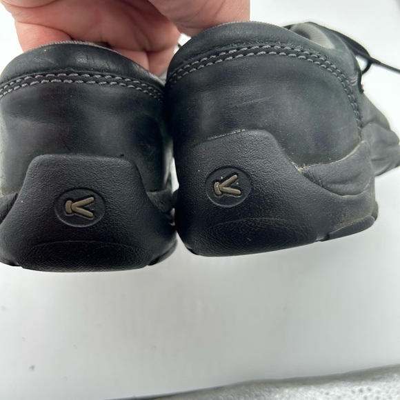 Keen Womens Oxfords Shoes Lace Up Black Leather Casual comfort - Picture 6 of 9